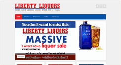 Desktop Screenshot of libertyliquors.co.za