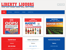 Tablet Screenshot of libertyliquors.co.za